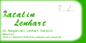 katalin lenhart business card